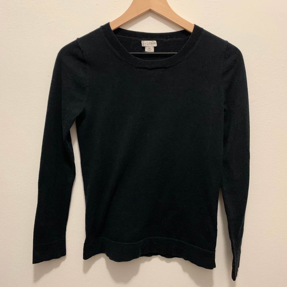 J. By J Crew Cotton Teddie Sweater X-small Black
